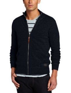 Ben Sherman Men's Double Faced Funnel Zip Sweater, Silver Chali, X Small at  Mens Clothing store