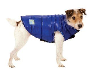 Fashion Pet Blue Reversible Puffy Dog Vest Small : Pet Raincoats : Pet Supplies