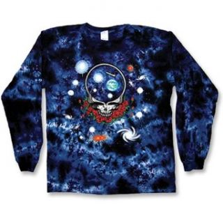 Grateful Dead "Space Your Face" Long Sleeve Tie Dye T Shirt   XX Large at  Mens Clothing store Fashion T Shirts