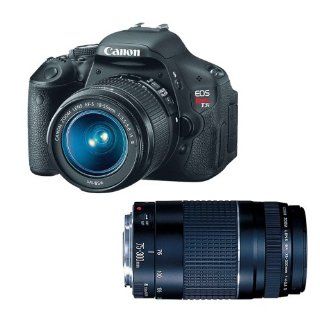 Canon EOS Rebel T3i 18 MP CMOS APS C Sensor DIGIC 4 Image Processor Digital SLR Camera with EF S 18 55mm f/3.5 5.6 IS Lens + Canon EF 75 300mm f/4 5.6 III Telephoto Zoom Lens : Camera & Photo