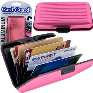 Two Pack of Pink Aluma Wallets Indestructable Aluminum Sides Waterproof Female Wallet Pocket Credit Card Protection Case with Metal As Seen on Tv  