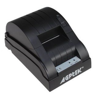 USB POS Thermal Printer (Black, Paper width 58mm, Compatible ESC/POS Command, Built in data buffer): Office Products
