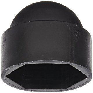 Kapsto GPN 1000 / 8267 Polyethylene Hexagonal Cap, Black, Width Across Flats 16 mm (Pack of 100): Pipe Fitting Protective Caps: Industrial & Scientific