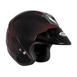 KBC TOURCOM DARK RED 2XL MOTORCYCLE Open Face Helmet: Clothing