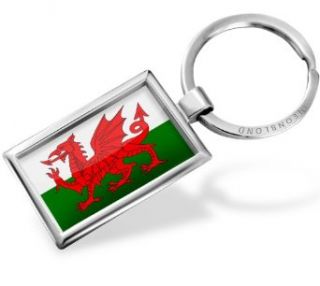 Keychain Wales (Cymru) Flag region: United Kingdom   Neonblond: Novelty Keychains: Clothing