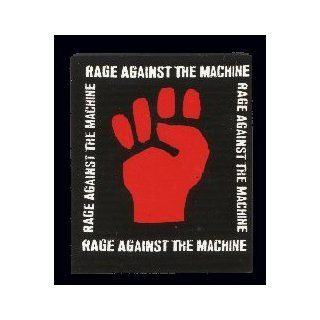Rage Against the Machine   White Logo with Red Fist   2" x 2.25" Thin & Flexible Refrigerator Magnet: Kitchen & Dining