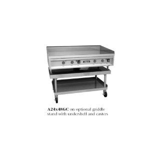 ANETS A24X60GC GoldenGrill Griddle Countertop Gas 60 W x 24 D X 150 000 BTU 3/4 Thick Chrome Plate Manual Controls SGC Series : Grill Griddles : Patio, Lawn & Garden