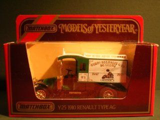 Matchbox Models of Yesteryear Y 25 1910 Renault Type AG "Gebrs Delhaize & Cie De Leeuw" 1:38 Scale Diecast: Toys & Games