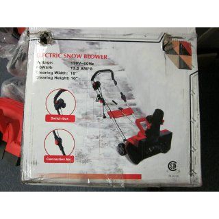 NEW! MAZTANG MT 988 18 Inch 13 Amp Electric Snow Blower Thrower   ETL Certified : Patio, Lawn & Garden