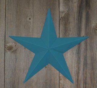 24 Inch Heavy Duty Metal Barn Star Painted Solid Colonial Blue. The Solid Paint Coverage Gives the Star a Clean and Crisp Appearance. This Tin Barn Star Measures Approximately 24" From Point to Point (Left to Right). The Barnstar Is Hand Crafted Out o