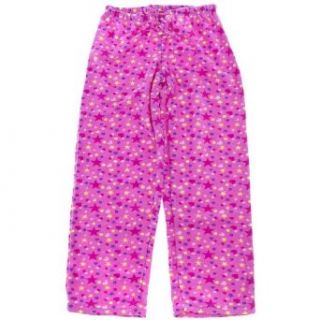 Intimateco Pink Stars Fleece Pajama Pants for Women L at  Womens Clothing store