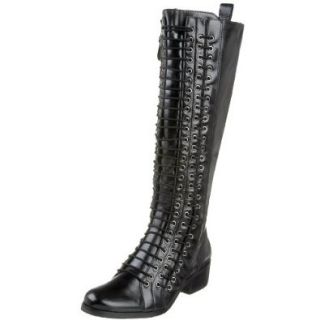 Pour La Victoire Women's Kerry Lace up Knee High Boot, Black, 5 M US Shoes