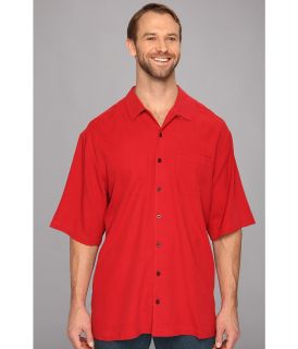 Tommy Bahama Big & Tall Big Tall Catalina Twill Camp Shirt Mens Short Sleeve Button Up (Red)