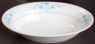Spode Geisha Light Blue 10 Oval Vegetable Bowl, Fine China Dinnerware   Blanche