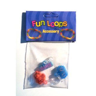 Confetti Rubber Band Bracelet Charm 3 Pack [for Rainbow Loom Bracelets] Toys & Games