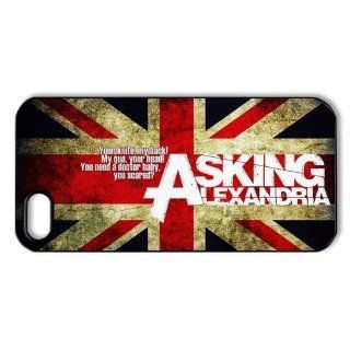 DIY Dream 2 Music Band Design Asking Alexandria Print Black Case With Hard Shell Cover for Apple iPhone 5/5S: Cell Phones & Accessories