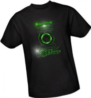 "Anyone Can Be Chosen"    Green Lantern Movie Adult T Shirt, Small Novelty T Shirts Clothing
