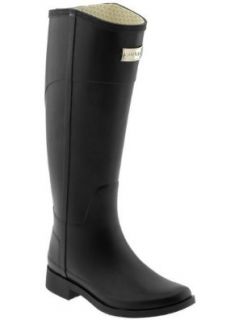 Hunter Cece Tall Rain Boots Black Women's Size 5: Shoes