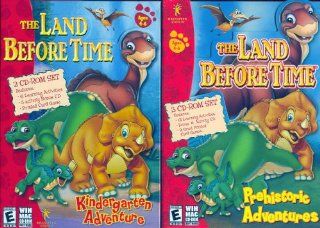 The Land Before Time 2 PC Kids Games Box Set (Kindergarten Adventure & Prehistoric Adventure): Software