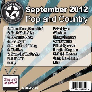 All Star Karaoke September 2012 Pop and Country Hits (ASK 1209): Music