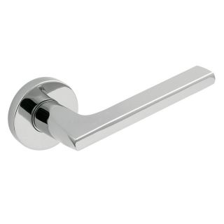 BALDWIN 5162 Polished Chrome Universal Handed Push Button Lock Residential Privacy Door Lever