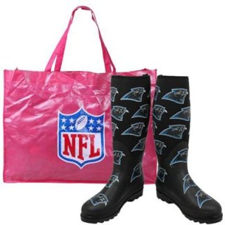 Carolina Panthers Ladies Black Enthusiast Boots