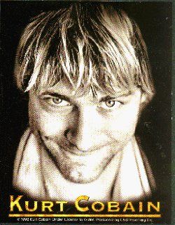 Nirvana   Kurt Cobain (Head shot, Logo Below)   Sticker / Decal: Automotive