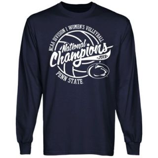 Penn State Nittany Lions 2013 NCAA Division I Womens Volleyball National Champions Long Sleeve T Shirt   Navy Blue