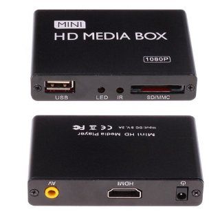 Mini 1080P High Definition HD Media Player for TV HDMI USB SD AV: Electronics