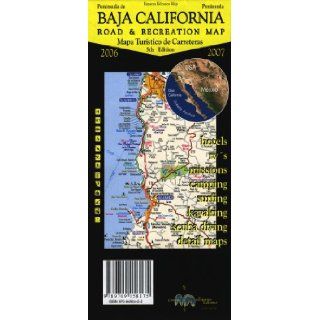 Baja California Peninsula Road & Recreation Map (Spanish and English Edition): Carlos Esparza Ramon: 9789709495409: Books
