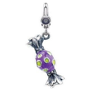 Sterling Silver Enamel Wrapped Candy Charm by US Gems Jewelry