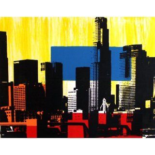 Art: LA Skyline 1 : Acrylic : Amy Smith