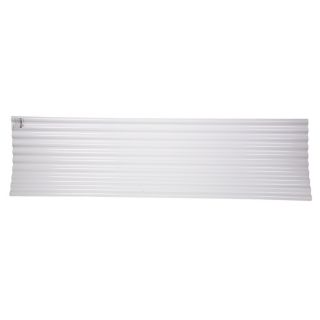 Tuftex 12 ft x 26 in .3 Gauge Translucent White Corrugated Pvc Roof Panel