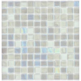 Elida Ceramica Recycled Oyster Glass Mosaic Square Indoor/Outdoor Wall Tile (Common: 12 in x 12 in; Actual: 12.5 in x 12.5 in)