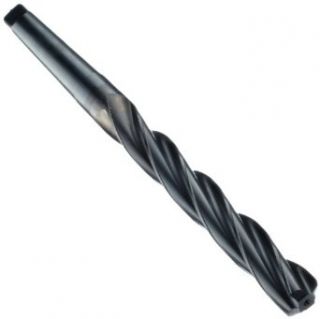 Cleveland 2470 High Speed Steel Taper Shank Core Drill Bit, 4 Flute, Black Oxide, #3 Morse Taper Shank, 118 Degree Conventional Point, 15/16" (Pack of 1): Industrial & Scientific