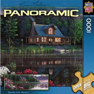 MasterPieces Beside Still Waters 1000 Piece Puzzle Kim Norlien Panoramics: Toys & Games