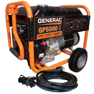 Generac GP 5,500 Running Watts Portable Generator with Generac Engine