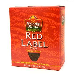 Brooke Bond Red Label Orange Pekoe Loose Tea, 15.8 Ounces Boxes (Pack of 6)  Grocery Tea Sampler  Grocery & Gourmet Food
