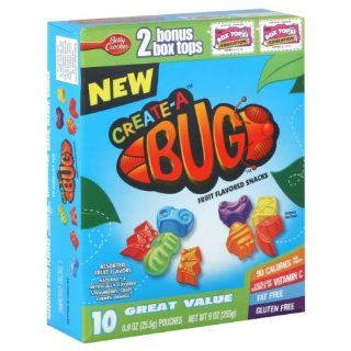 Betty Crocker Fruit Flavored Snacks, Create A Bug, 10 Count (Pack of 6) : Gummy Candy : Grocery & Gourmet Food
