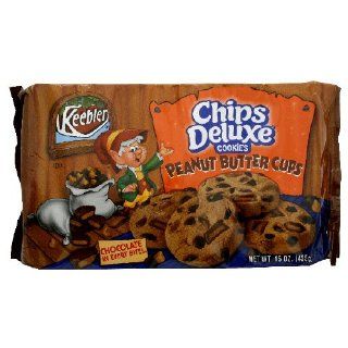 Keebler Chips Deluxe Chocolate Peanut Butter Cookies, 15 Ounces : Grocery & Gourmet Food