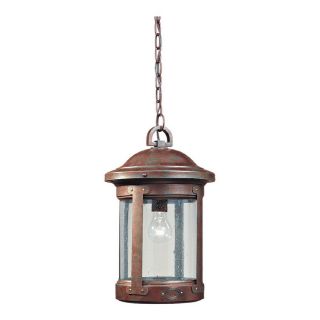 Sea Gull Lighting 16 3/4 in H Weathered Copper Outdoor Pendant Light