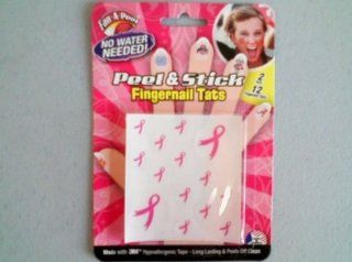 Cause Pink Ribbon Finger Nail Tattoos (24 Pieces) [Office Product]: Everything Else