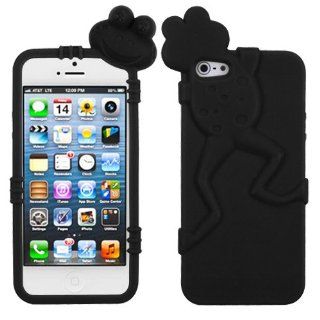 Apple iPhone 5 Soft Skin Case Black Frog Peeking Pets Skin AT&T, Cricket, Sprint, Verizon (does NOT fit Apple iPhone or iPhone 3G/3GS or iPhone 4/4S): Cell Phones & Accessories