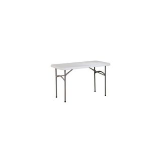 Office Star 48 in x 24 in Rectangle Steel Powder Coated Folding Table