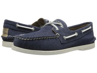 Sperry Top Sider A/O 2 Eye Soft Canvas Mens Slip on Shoes (Navy)