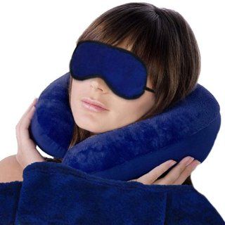 Soft and comfort Travel Set   Contains 1 pillow, 1 blanket and 1 eye mask   Travel Accessories
