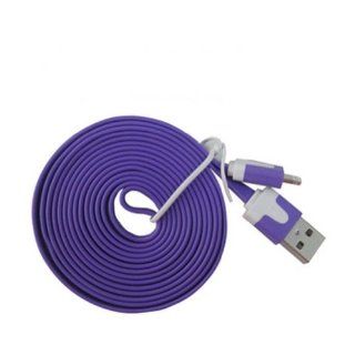 Ayangyang Flat USB Data Sync Charger Cable for Apple Iphone 5 5g Ipad Mini Ipod Touch 5 Nano USB Date Cable for Iphone 5 8 Pin Flat Sync Cable for Iphone 5 Universal USB Charger Syna Calbe for Iphone 5 Ipad 4 Ipad Mini Purple 2 Meter Long Packet of 2 Elec