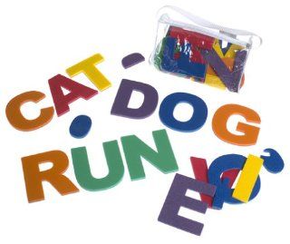 Edushape Jumbo Magnetic Foam Letters   4 7/10 inches   Set of 26 Uppercase Letters: Toys & Games