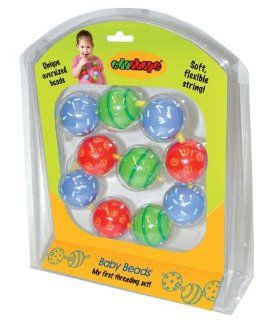 Edushape Baby Beads, Set of 14 : Baby Shape And Color Recognition Toys : Baby