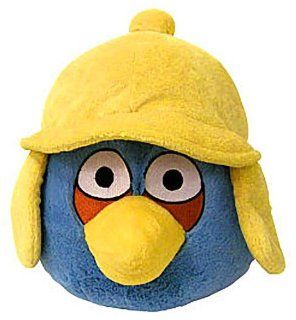 Blue Bird (Yellow Hat): ~6" Angry Birds Winter Hat Mini Plush Series (No Sound): Toys & Games